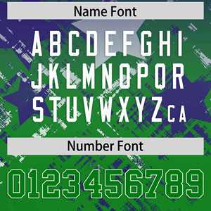 Camiseta de Fútbol Americano Personalizada con Degradado de Estrellas en Verde Kelly y Morado - Product Image 4