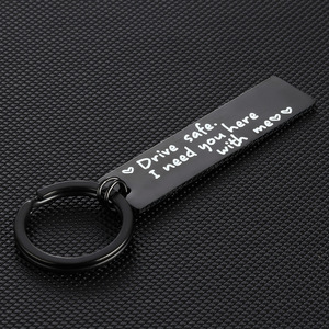 سلسلة مفاتيح محفورة بالليزر من الفولاذ المقاوم للصدأ شخصية من الشركة المصنعة في الصين ، قلادة حقيبة مخصصة - Product Image 3