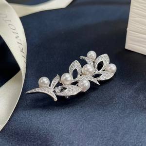 Broches fines en perles d'eau douce naturelles multi-perles japonaises, recommandées par les experts de la mode et les célébrités d'Internet - Product Image 3