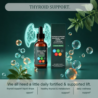 Complément alimentaire pour la thyroïde en gouttes liquides OEM, sélénium, zinc, iode, L-tyrosine, ashwagandha