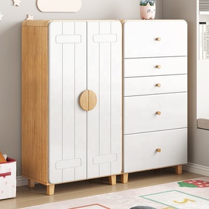 Modern Simple Living Room Wooden Children Toys Storage Cabinet
