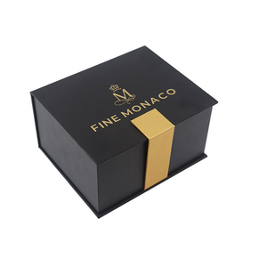 Boîte rigide noire personnalisée pour <span class=keywords><strong>caviar</strong></span> <span class=keywords><strong>100g</strong></span> avec couvercles à fermeture magnétique pouvant contenir une glacière - Product Image 2
