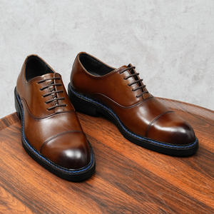 Zapatos Oxford Goodyear de Lujo Hechos a Mano de Alta Calidad para Hombre, Formales, Casuales de Negocios, con Cordones, Cierre de Hebilla, Parte Superior de Cuero Genuino - Product Image 6