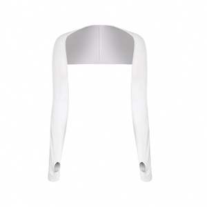 แขนผ้าคลุมไหล่ป้องกันแสงแดดกอล์ฟสำหรับผู้หญิง, แขนเสื้อกีฬาไหล่บางสีทึบสำหรับใส่กลางแจ้งขี่จักรยาน - Product Image 5