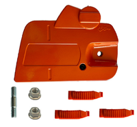 Kit complet de couvercles de frein et d'embrayage pour tronçonneuse Husqvarna 445 450, comprenant les couvercles latéraux avec vis et écrous, pièces de rechange