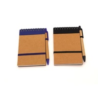 Carnet de réunion A5 personnalisé de haute qualité avec couverture en papier kraft, spirale, pages détachables, pratique, économique, style professionnel, vente en gros