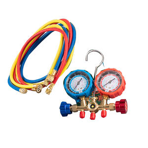 HUBEN Manifold <span class=keywords><strong>Gauge</strong></span> Set R410A R22 R404A HVAC A/C Kältetechnik Lades ervice Diagnose kältemittel 5ft Schlauch - Product Image 2