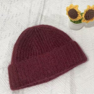 Gorro de lana para mujer, cálido, cortavientos, informal, plegable, antipilling, con banda grande para la cabeza y cobertura para las orejas, rojo - Product Image 1