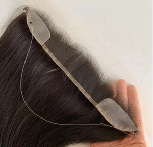 Peluca <span class=keywords><strong>de</strong></span> cabello con parte superior delantera para <span class=keywords><strong>mujer</strong></span>, peluquín <span class=keywords><strong>de</strong></span> cabello humano Remy, línea <span class=keywords><strong>de</strong></span> cabello <span class=keywords><strong>de</strong></span> aspecto natural, perfecto para uso diario - Product Image 2