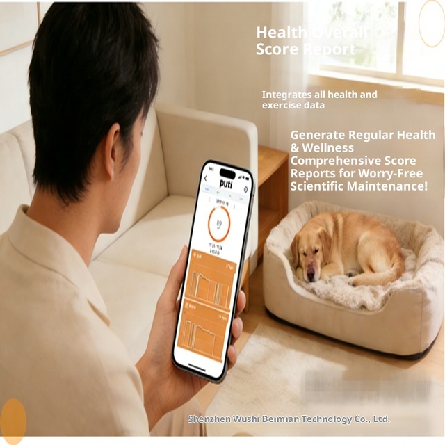 Pet Locator Collar with AI Intelligent Heart Rate Monitor & Translator Human-Pet Dialogue Identification Model B31