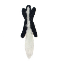 Jouet en peluche Lynpet mignon en forme de raton laveur avec sifflet et couinement, résistant aux morsures, en fausse fourrure, jouet à mâcher pour chien pour l'intérieur/l'extérieur
