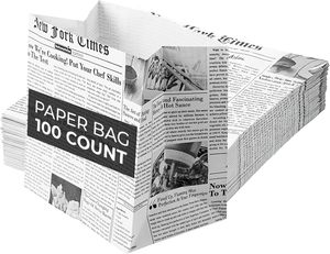 Bolsa de Papel Kraft Simple, Reciclada y Resistente a la Grasa, para Pan, Baguette, Donuts, Bagels, Empaque para Llevar de Panadería - Product Image 1