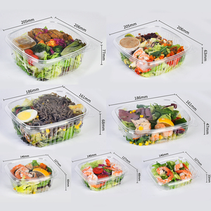 12oz/16oz/24oz/32oz trong suốt nhựa PET salad container Takeaway thực phẩm trái cây salad Bát dùng một lần salad bao bì khay - Product Image 2