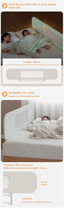 Barandilla Multifuncional para Cama de Bebé, Barrera Anticaídas 3 en 1 para Cuna de Bebé, para Recién Nacidos - Product Image 3