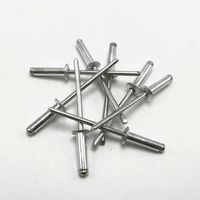 Rivets aveugles à tête ronde en aluminium avec tige en acier, rivets aveugles en zinc argenté, rivets aveugles en aluminium inoxydable
