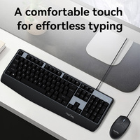 VegGieg - Juego de Teclado y Ratón con Cable, Resistente al Agua, de 104 Teclas, Diseño Ergonómico Ultrafino, para Uso en Oficina, Hecho a Medida