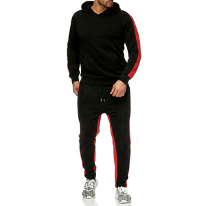 Chándal con Capucha para Hombre, Talla Grande, 100% Algodón, Informal, de Forro Polar, Transpirable, para Invierno, Color Sólido, Venta al Por Mayor Personalizada - Product Image 1