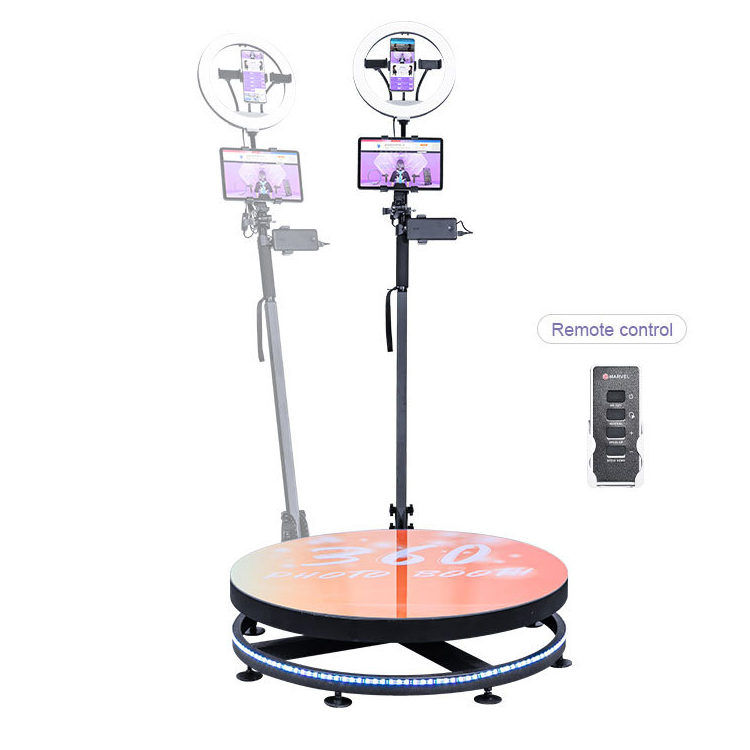 100 см 360 градусов 4 человека Свадьба Автоматическая вращающаяся камера фотобудка 360 видео фото стенд машина