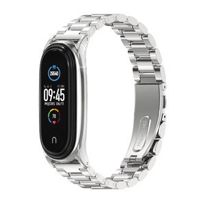 Correa de Metal de Acero Inoxidable Mijobs con Caja para <span class=keywords><strong>Xiaomi</strong></span> Band <span class=keywords><strong>7</strong></span> 6 5 4 para Hombre - Product Image 5