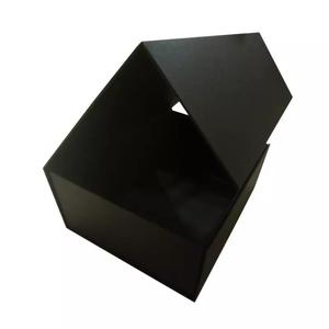 Çevre dostu özel Logo oluklu mukavva kutu siyah ayakkabı katlanabilir kağıt ambalaj manyetik kapaklı hediye kutuları - Product Image 5