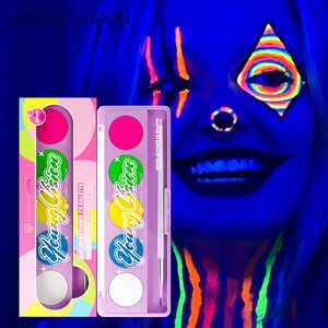 Paleta de pintura facial fluorescente UV Young Vision, 5g, soluble en agua, para maquillaje de actuaciones en escenario - Product Image 3