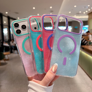 Nueva Funda IMD Colorida para <span class=keywords><strong>iPhone</strong></span> 18 17 Pro Max, Funda Magnética de Lujo para <span class=keywords><strong>iPhone</strong></span> 12 13 14 15 16 17 - Product Image 1