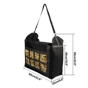 Sac de transport pour foin BSCI, sac à balles de paille pour alimentation lente des chevaux, sac à foin en Oxford 600D à vendre - Product Image 4