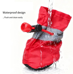 Chaussures pour <span class=keywords><strong>chien</strong></span> en tissu respirant, antidérapantes, imperméables, chaudes pour l'hiver, la pluie et la <span class=keywords><strong>neige</strong></span>, bottes réfléchissantes pour animaux de compagnie, protection des <span class=keywords><strong>pattes</strong></span> - Product Image 3