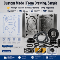 Juntas tóricas de silicona NBR FKM, resistentes al aceite y a altas temperaturas, impermeables, tipo X, duraderas, de grado industrial, OEM, personalizadas de fábrica, cuádruples.