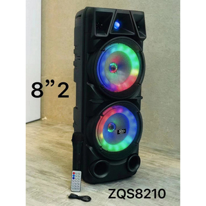 ZQS-8210 Haut-parleur sans fil portable best-seller ZQS Double haut-parleur à cornes de 8 pouces Grand haut-parleur de basses avec écran LED - Product Image 6