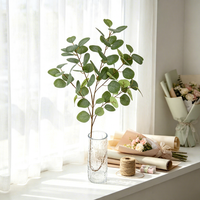 Meilleures ventes de décorations de mariage, branches d'eucalyptus artificielles, branches d'arbres artificiels, accessoires de décoration intérieure pour bureau, hôtel, maison