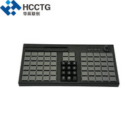 76 Tombol USB PS/2 Keyboard POS Membran Berkualitas Tinggi yang Dapat Diprogram KB76M