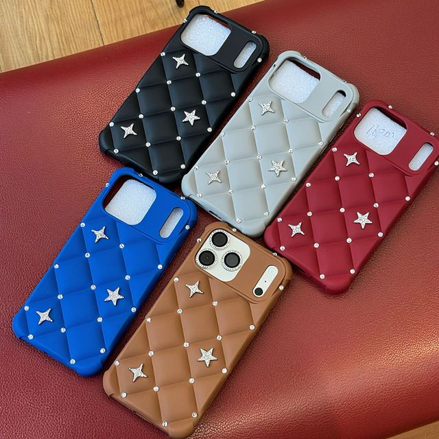 Bling Bling Glitter Star Case for iPhone 17 Pro Max 16 15 11 12 13 14 Plus  Luxury Designer Rhinestone Diamond Shockproof Cover