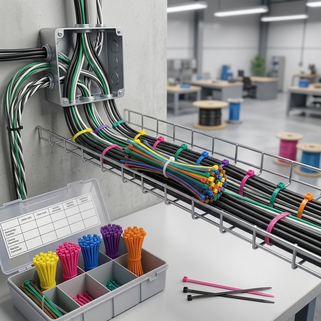 PA66 Cable Zip Ties, UL/ROHS Certified, Multi-Colored, 180N Tensile Strength, Indoor and Outdoor Use. HDS-4x250