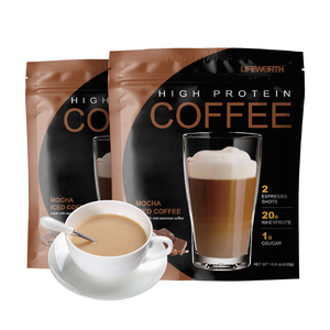 LIFEWORTH yüksek <span class=keywords><strong>Protein</strong></span> Espresso Keto dostu anında buzlu kahve proteini tozu - Product Image 1