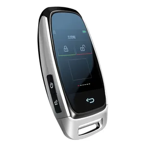auto alarm lcd wireless smart key touch screen keyless entry system PKE car remote key for all car