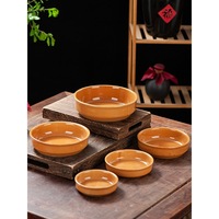 Bol en céramique rétro commercial en terre cuite, bol traditionnel en argile pour cuisson à la vapeur, idéal pour œufs braisés, plats de cuisine à la maison ou au restaurant