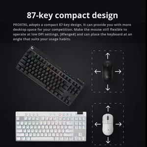 Gốc Logitech G Pro X Tkl 87-Key Không Dây Trò Chơi Bàn Phím Cơ Khí Với Ba Chế Độ GPX <span class=keywords><strong>E</strong></span>-Thể Thao Cho PC Máy Tính Để Bàn Người Dùng - Product Image 3