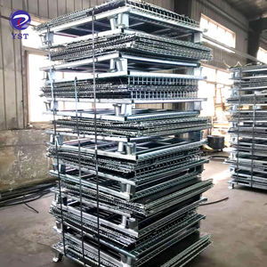 <span class=keywords><strong>PET</strong></span>プレフォーム用倉庫亜鉛メッキ溶接PPシートワイヤーメッシュ折りたたみ式スタッカーコンテナ - Product Image 4