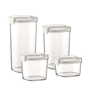 Boîte de rangement moderne pour snacks de qualité alimentaire Bocal en plastique scellé PET pour les techniques d'injection de grains de café pour l'espace cuisine - Product Image 6