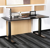 Bureau d'étude électrique réglable en hauteur en métal, cadre de levage à moteur unique, bureau assis-debout intelligent et réglable, avec étagère de rangement moderne