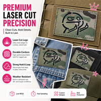 Patch camouflage personnalisé, logo sur mesure, patch découpé au laser, patch réfléchissant avec fixation auto-agrippante pour gilet tactique