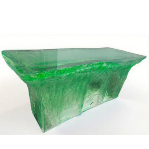 Table d'appoint en résine transparente haut de gamme R015 Table d'îlot en résine transparente minimaliste scandinave pour la décoration de la maison avec LED - Product Image 4