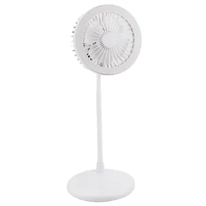 LED Desk Fan with Light and USB Hub Portable rechargeable USB fan with LED light, Loudspeaker, using in office,living room