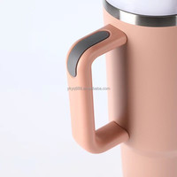 Gobelet isotherme en acier inoxydable à double paroi de 40 oz avec logo personnalisé, isolation thermique de 12 à 24 heures, sans BPA, portable