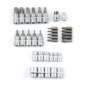 Juego de llaves de vaso XCTOOL de 34 piezas, puntas hexagonales Torx de 1/4 pulgada, grado industrial para reparación automotriz y mecánica - Product Image 5