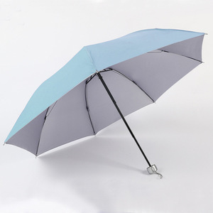 Parapluie Pliant de Luxe pour Homme et Femme, 7 Os, Couleurs Unies, Ensoleillé, Forte, Pluvieux, Grande Ombre, Coupe-Vent - Product Image 2