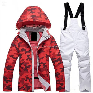 AQTQ Veste et pantalon <span class=keywords><strong>de</strong></span> ski chauds et imperméables Snowboard Outdoor Girls Boys Snow Wear Combinaisons <span class=keywords><strong>de</strong></span> ski <span class=keywords><strong>pour</strong></span> enfants - Product Image 1