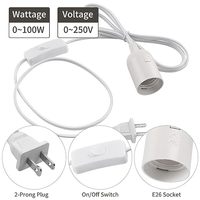 Câble de lampe pour bricolage avec douille E27 et interrupteur