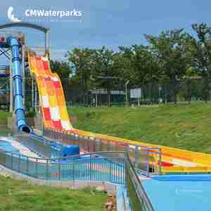 Chất lượng tốt công viên nước sợi thủy tinh nước Mat Racer trượt cho người lớn vui chơi giải trí hồ bơi trượt - Product Image 4